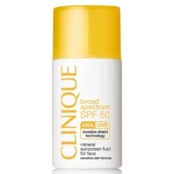 Clinique Broad Spectrum SPF 50 Mineral Sunscreen Fluid For Face -1 Oz.