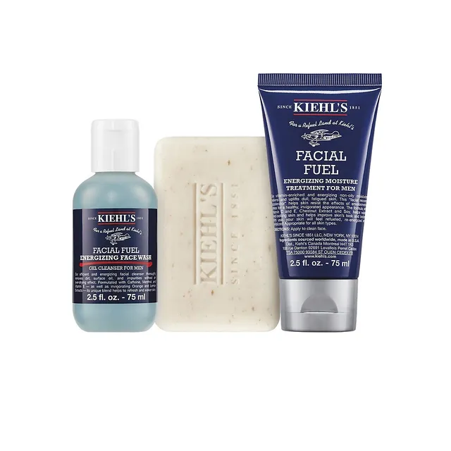 Facial Fuel Men's Energizing Essentials 3-Piece Set - $92 Value 3 Facial Fuel Men's Energizing Essentials 3-Piece Set - $92 Value