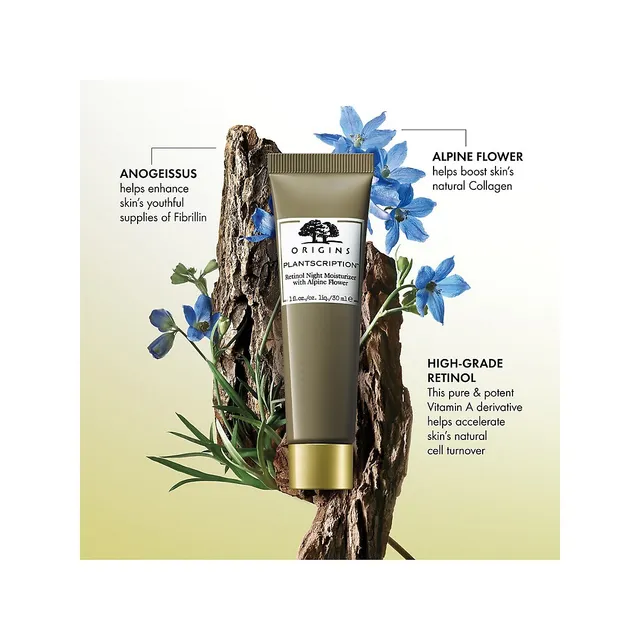 Origins Plantscription™ Retinol Night Moisturizer With Alpine Flower 7 Origins Plantscription™ Retinol Night Moisturizer With Alpine Flower - Image 5