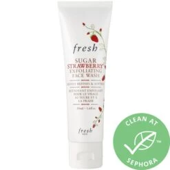 Fresh Mini Sugar Strawberry Exfoliating Face Wash 1.6 Oz/ 50 ML