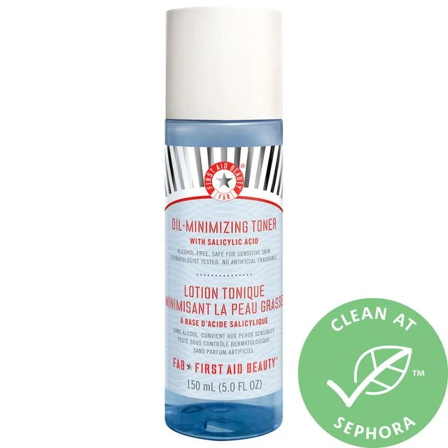 First Aid Beauty Oil-Minimizing Toner With Salicylic Acid 5 Oz/ 150 ML 3 First Aid Beauty Oil-Minimizing Toner With Salicylic Acid 5 Oz/ 150 ML