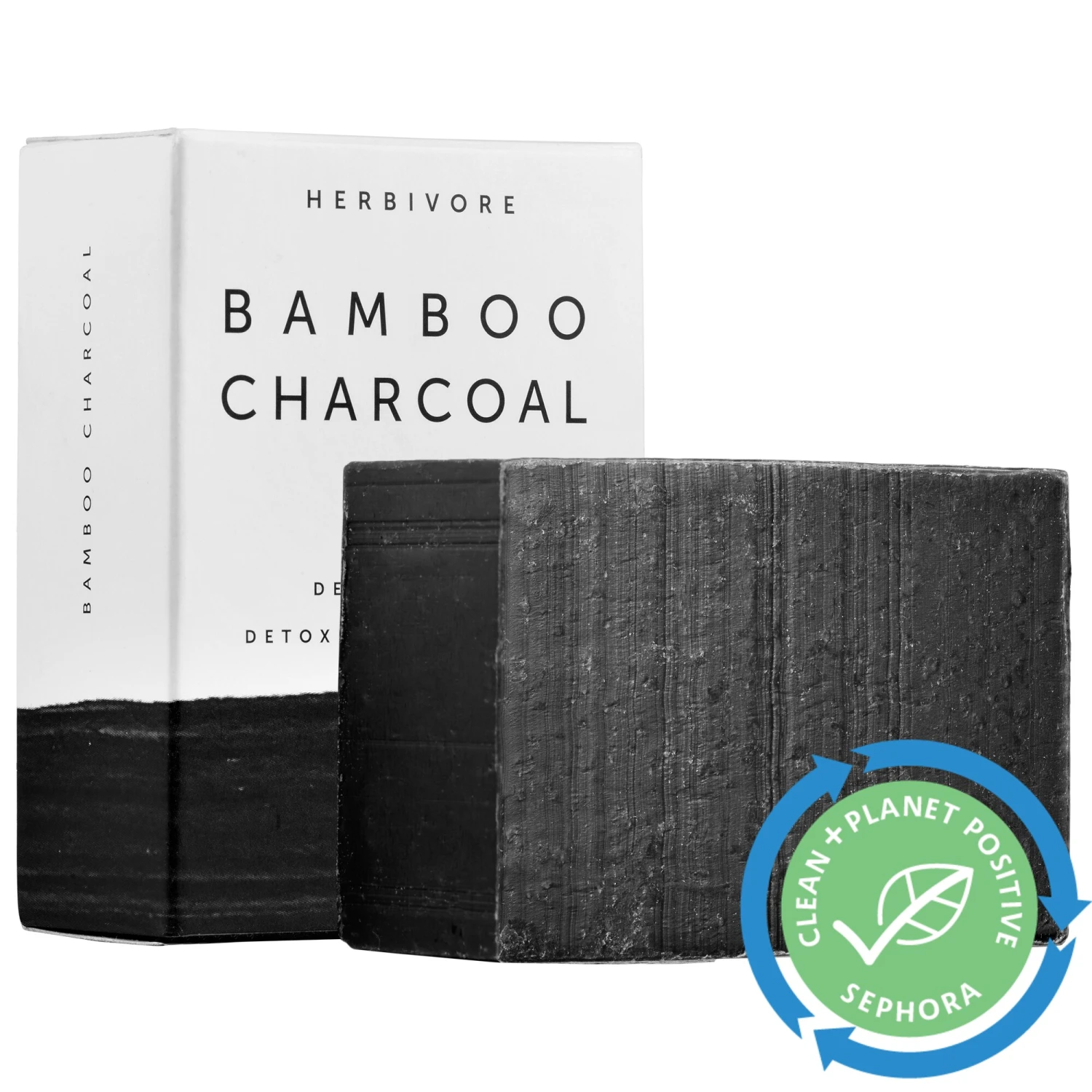 Herbivore Bamboo Charcoal Detoxifying Soap Bar 4 Oz/ 113 G 3 Herbivore Bamboo Charcoal Detoxifying Soap Bar 4 Oz/ 113 G