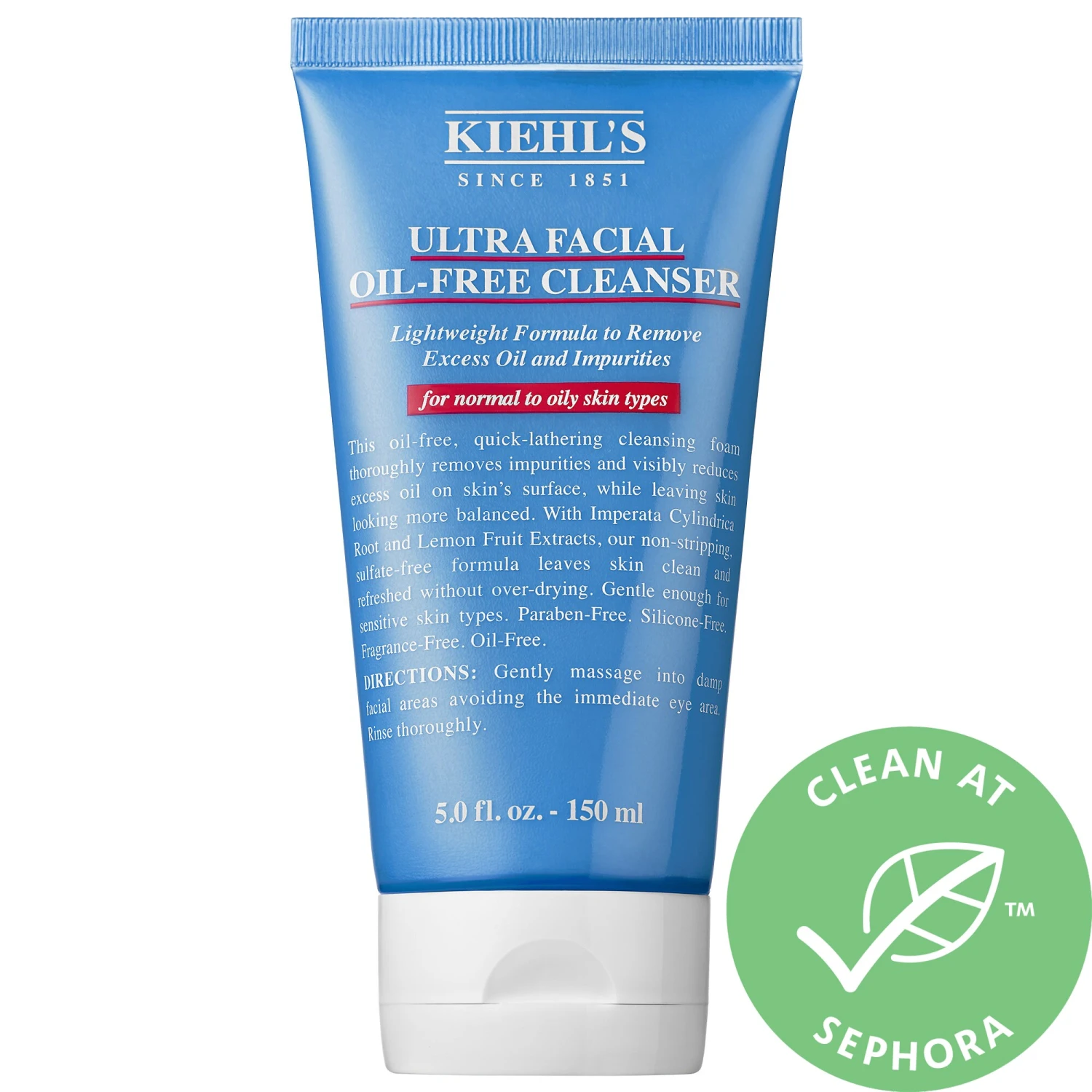 Kiehl's Since 1851 Ultra Facial Oil-Free Cleanser 5 Oz/ 150 Ml 3 Kiehl's Since 1851 Ultra Facial Oil-Free Cleanser 5 Oz/ 150 Ml