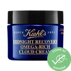 Kiehl's Since 1851 Midnight Recovery Omega-Rich Cloud Cream 1.7 Oz / 50 ML