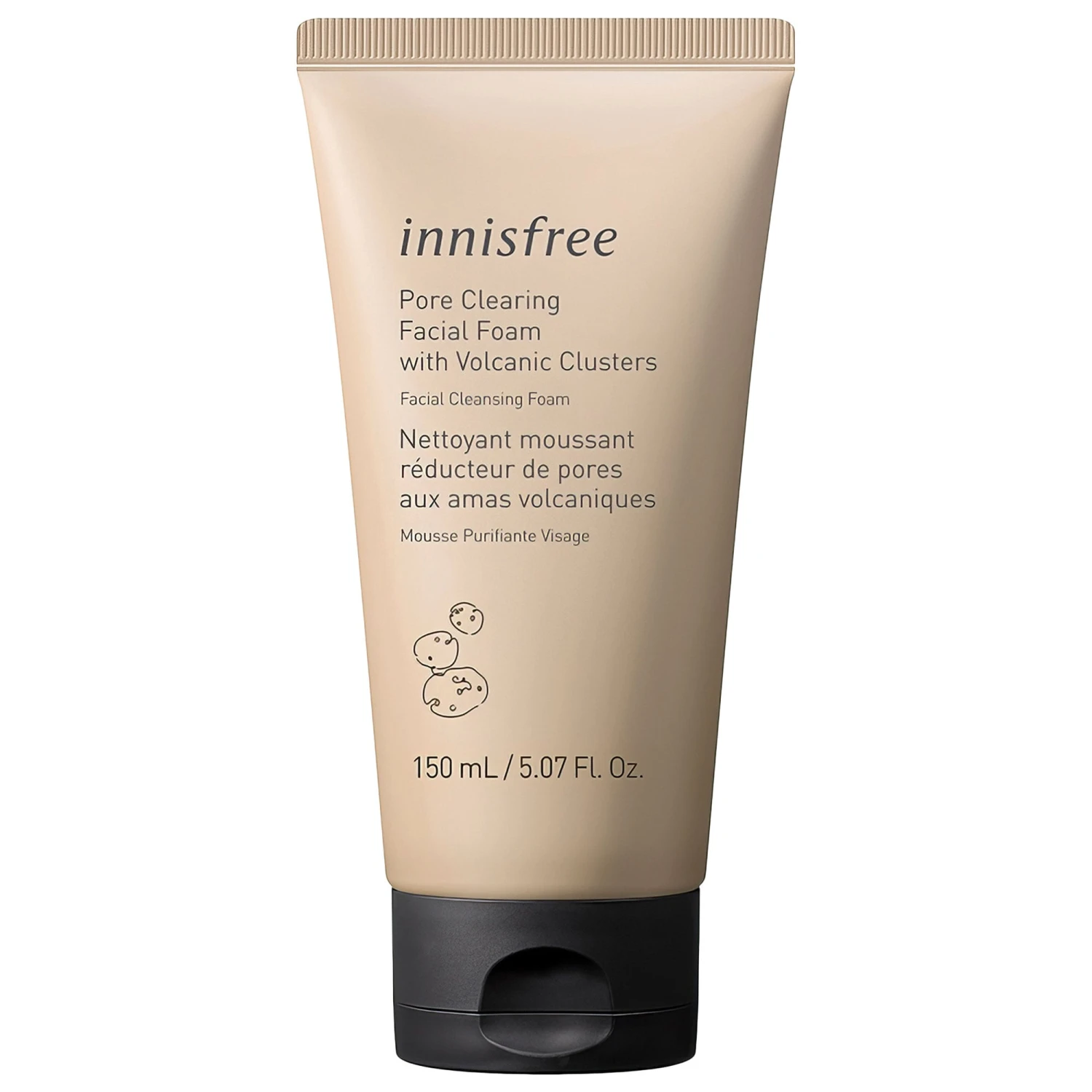 Innisfree Volcanic Pore Clearing Facial Cleanser With AHA + BHA 5 Oz / 150 ML 3 Innisfree Volcanic Pore Clearing Facial Cleanser With AHA + BHA 5 Oz / 150 ML