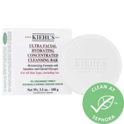 Kiehl's Since 1851 Ultra Facial Hydrating Concentrated Cleansing Bar 3.5 Oz/ 100 G