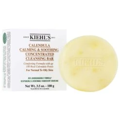 Kiehl's Since 1851 Calendula Calming & Soothing Concentrated Cleansing Bar 3.5 Oz / 100 G